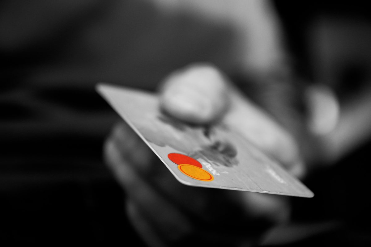 Kartenterminal Bezahlung mit Kreditkarte